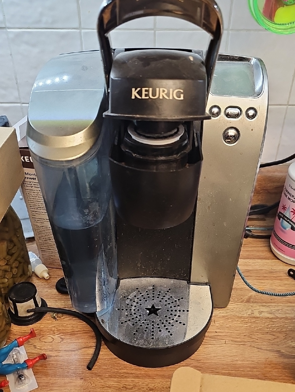 Keurig Single-Serve Coffee Brewer in Black and Silver